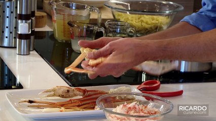 Crab, Lemon and Asparagus Pasta