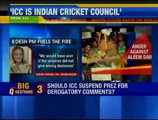 Bangladesh PM slams ICC umpires for decisions