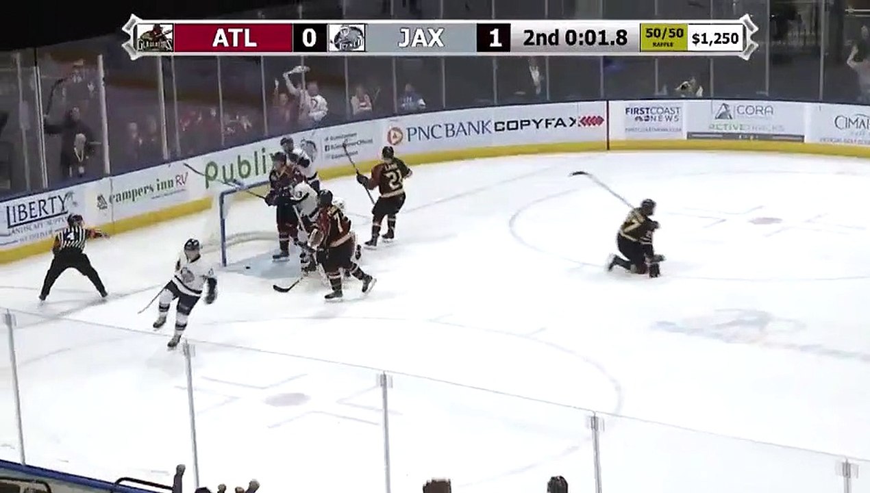 ECHL Atlanta Gladiators 0 at Jacksonville Icemen 2