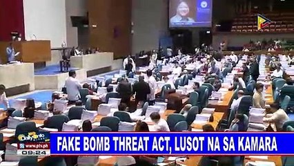 Fake bomb threat act, lusot na sa Kamara