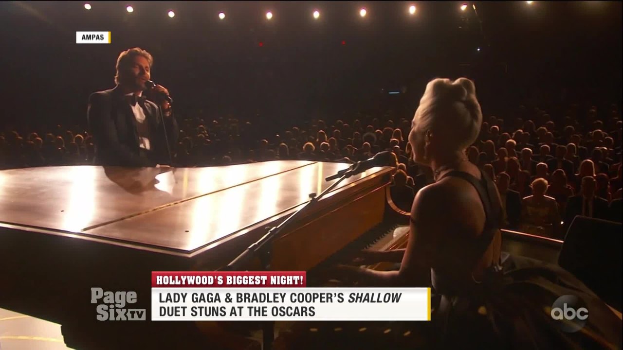 .@ladygaga and #BradleyCooper lit up the #Oscar...