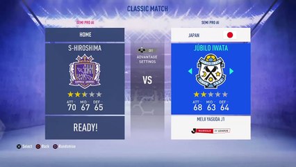 Japanese J-League - Jubilo Iwata @ Sanfrecce Hiroshima - FIFA 19 Simulation Full Game 1/3/19