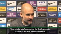 Guardiola thrilled with 'incredible' City performance