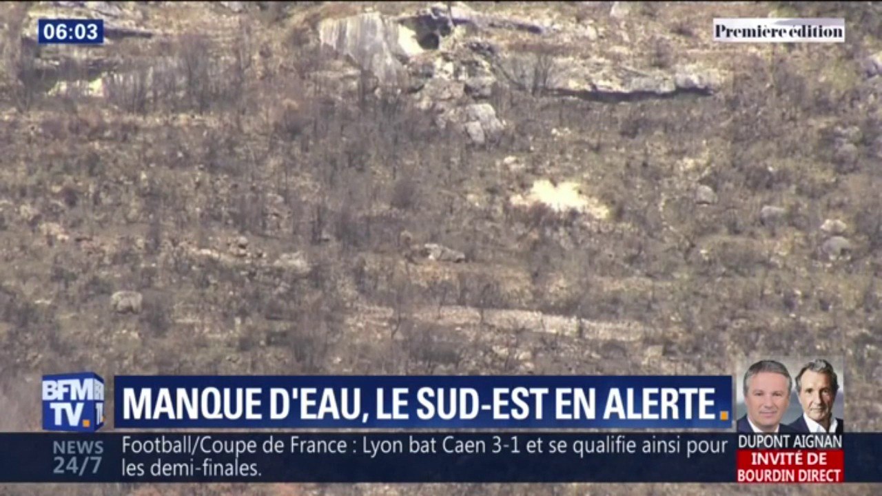 Des paysages déjà totalement secs comme en été...