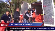 İzmir’de 35 bin dar gelirli aileye 700 ton soğan ve patates