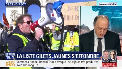 La liste gilets jaunes s'effondre