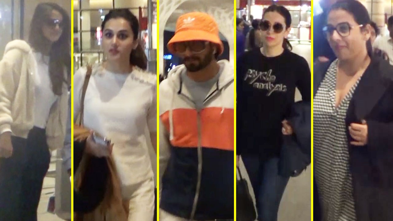 Download Video: Ranveer Singh, Tapsee Pannu, Disha Patani & others spotted in stunning Airport looks| Boldsky