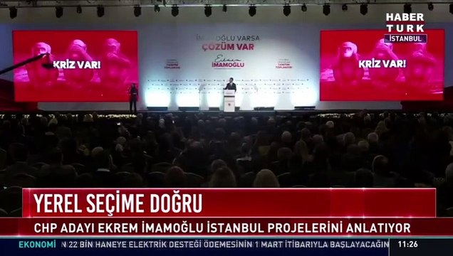 Ekrem İmamoğlu: Kriz var hanımlar beyler kriz