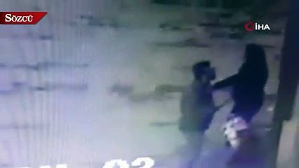 Kadın öğretmene tokatlı saldırı kamerada