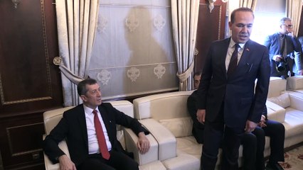 Milli Eğitim Bakanı Ziya Selçuk'un belediye ziyareti - ADANA