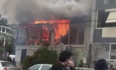 Yangında korku dolu anlar