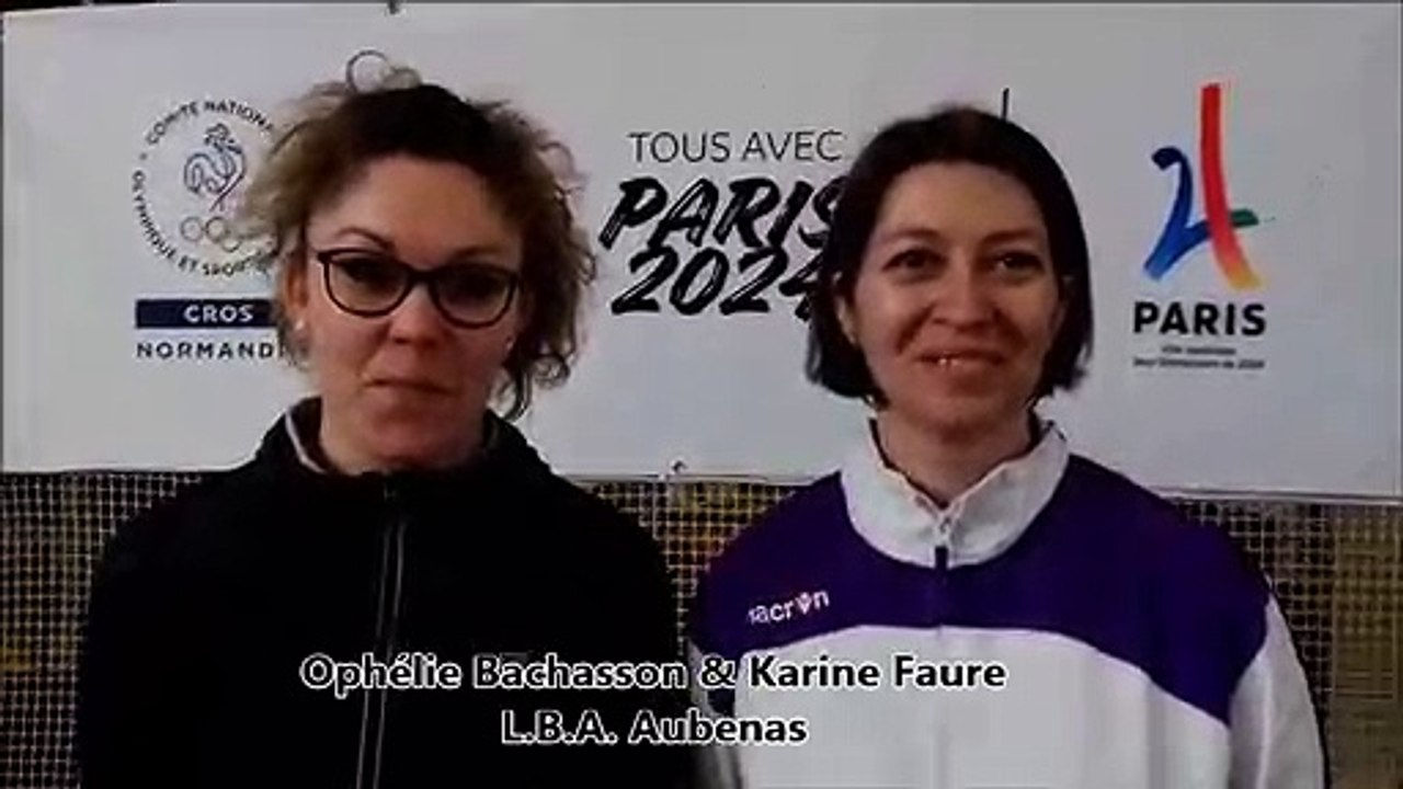Super 16 Féminin de Caen - Interview Aubenas