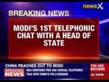 Chinese PM calls up Indian PM Narendra Modi