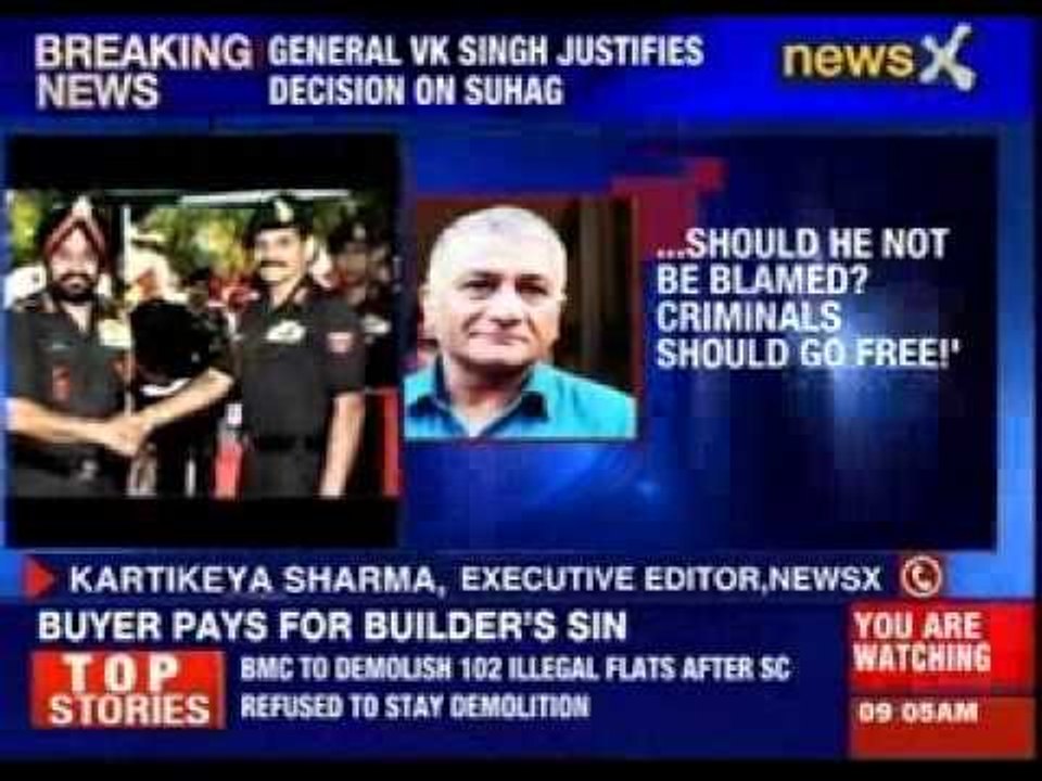 General VK Singh justifies decision on Suhag