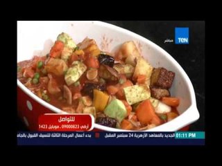 مطبخ TeN - ترولي الخضروات الصحي - ستيك مشوي بالأعشاب-البروفيترول-صوص البروفيترول