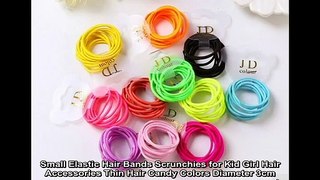 Small Elastic Hair Bands for Kid Girl Hair Accessories Thin Hair Candy Colors Diameter 3cm