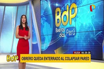 Chanchamayo: rescatan a hombre que fue sepultado en medio de una obra