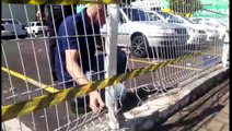 Prejuízo: danos são calculados, após caminhonete invadir supermercado na Av. Brasil