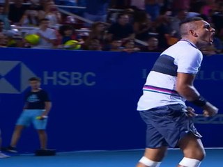 لقطة: تنس: كيريوس في استقبال حاشد بعد الفوز الملحمي على نادال ضمن بطولة أكابولكو