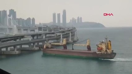 Dha Dış - Rus Kargo Gemisi, Güney Kore'de Köprüye Böyle Çarptı