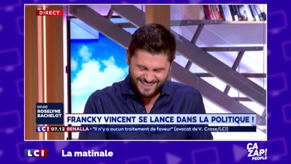Fou rire de Christophe Beaugrand en direct sur LCI