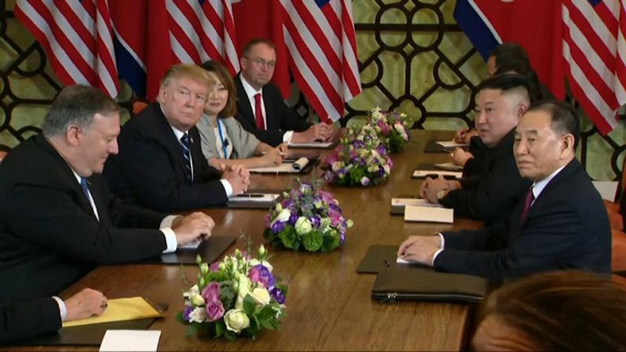 Trump lobt Kim bei Fragerunde: 'Gute Antwort. Wow.'