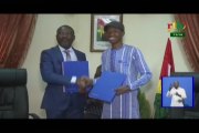 RTB/Signature de convention cadre de coopération  entre l’Ecole Nationale d’Administration et de Magistrature du Burkina et l’Université de Kara au Togo