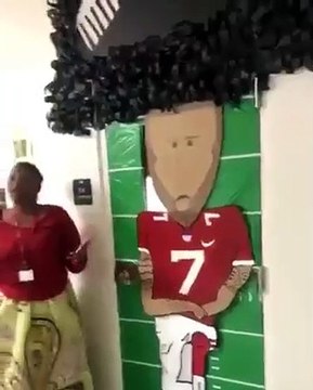 Alissa Perry, a Charlotte, Florida high school teacher, was brought to tears, after being forced to remove her Colin Kaepernick poster for Black History Month, because some students found it offensive #BlackHistoryMonth