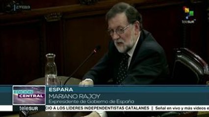 España: Rajoy declara en juicio contra independentistas catalanes