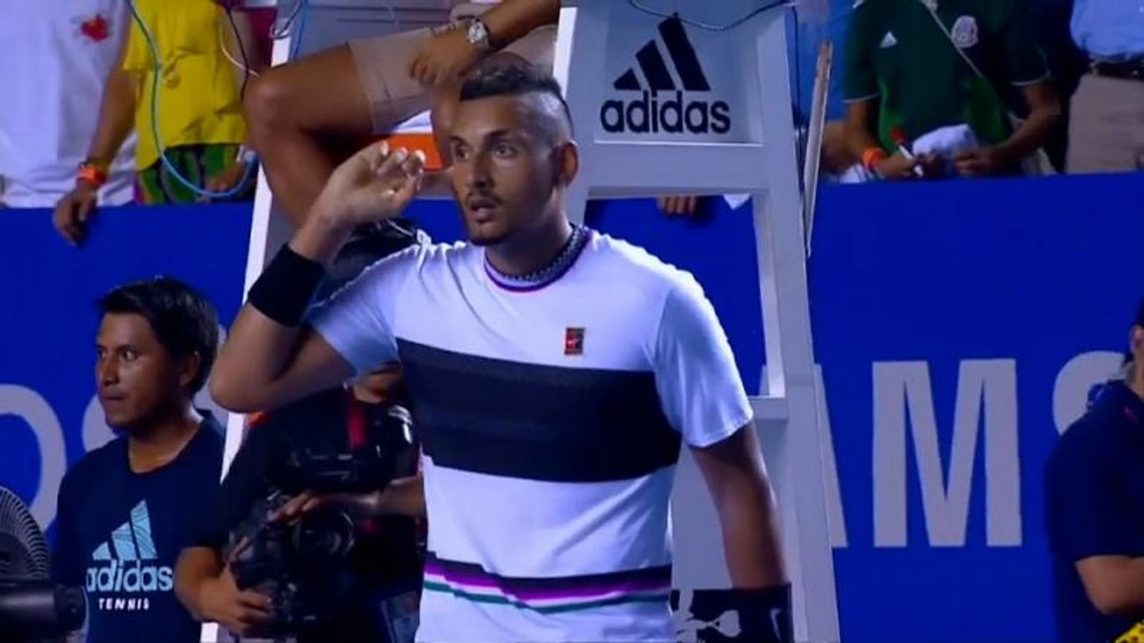 Acapulco: 'Rüpel' Kyrgios bezwingt Favorit Nadal