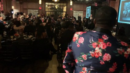 William Benson accepts the 2019 millennial of the year award at the YBG Awards in Brooklyn NY