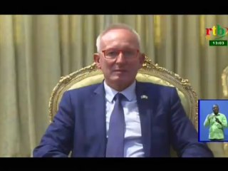 RTB/Le Président du Faso à reçu le Président de la coopération Internationale et développement de l'Union Européenne