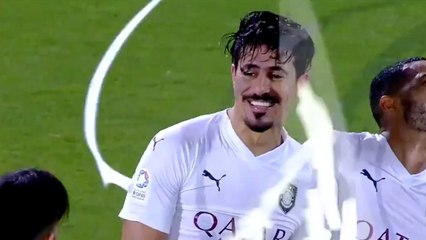 Triplé et passe D de Bounedjah vs Qatar SC