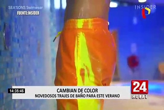 Crean ropa de baño que cambia de color con el agua y otros con el sol