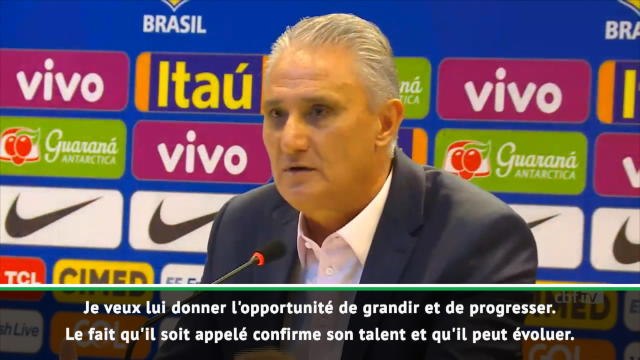 Brésil - Tite : Donner à Vinicius Jr l'opportunité de grandir