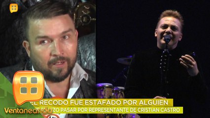 ¡EL RECODO ESTAFADO! Alguien se hizo pasar por el representante de Cristian Castro y les robó.
