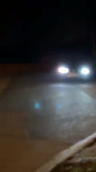 Car Doing Donuts Crashes into Rare Car