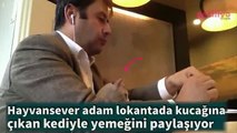 Kediyi Dışarı Çıkarmak İsteyen Garsona İstifini ve Kibarlığını Hiç Bozmadan Cevabını Veren Adam