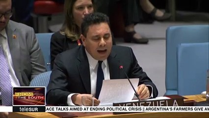 Venezuela's Samuel Moncada Speaks After Security Council Vote