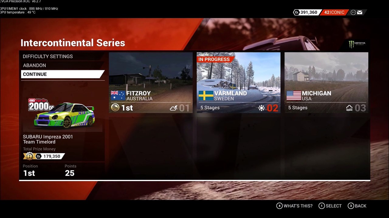 DiRT 4 FlyCam Edsvalla Sjo Ev2 St5 Intercont.Series Varmland Sweden