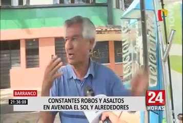 Barranco: vecinos denuncian constantes robos en avenida El Sol