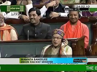 Mamata Banerjee presents the Rail Budget