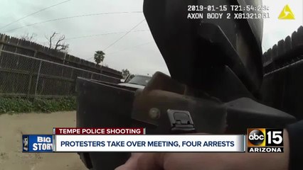 Protestors rally at Tempe City Council meeting over shooting that left teen dead