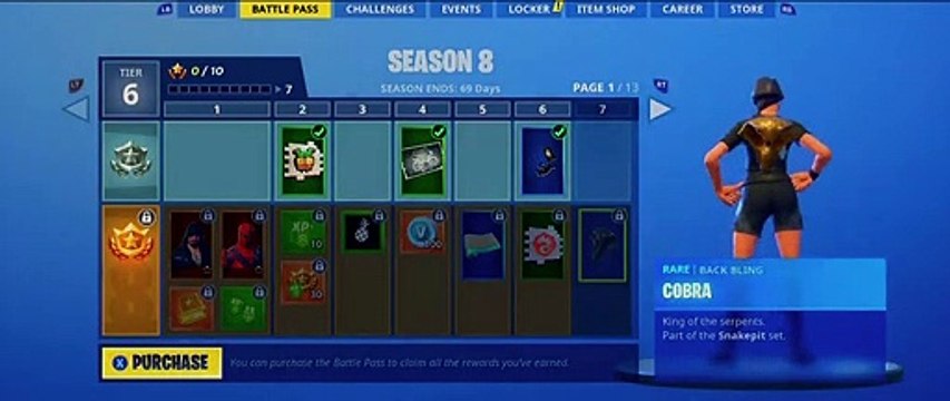 Fortnite pase de batalla 8 (Battle Pass)
