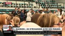 En Gironde, Emmanuel Macron recadre sèchement les journalistes qui s'intéressent plus à une Gilet Jaune qu'à son débat