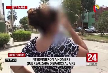 Pueblo Libre: intervienen a hombre que realizaba disparos al aire