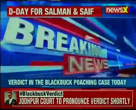 Jodhpur police personnel deployed outside Jodhpur Court ahead of verdict in Blackbuck poaching case