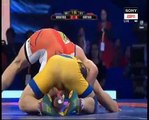 PWL 3 Day 2_ Shravan Vs Vladmir Khinchegashivli wrestling at Pro Wrestling league (1)