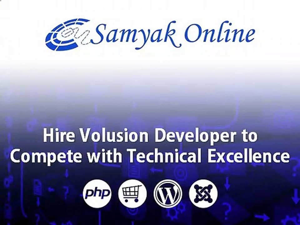 Hire Volusion Developer to Compete With Technical Excellence