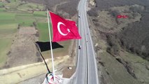 Samsun 2 Bin Metrekarelik Türk Bayrağı Samsun'da Dalgalanıyor